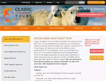 Tablet Screenshot of classiccanadiantours.com